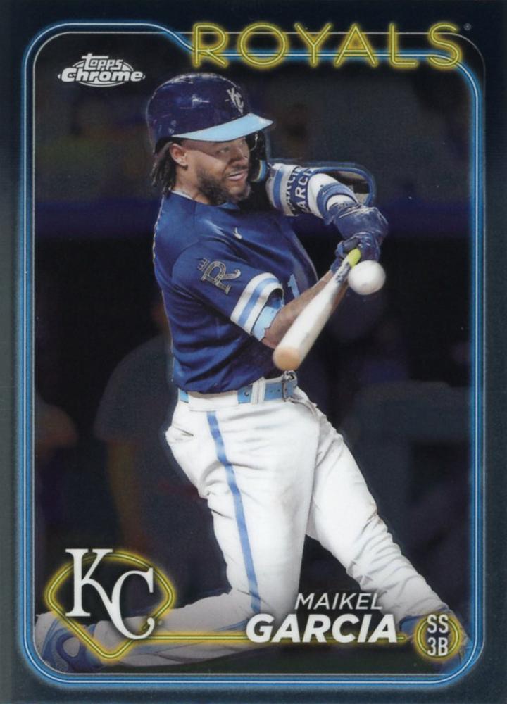 #246 Maikel Garcia - Kansas City Royals - 2024 Topps Chrome Baseball