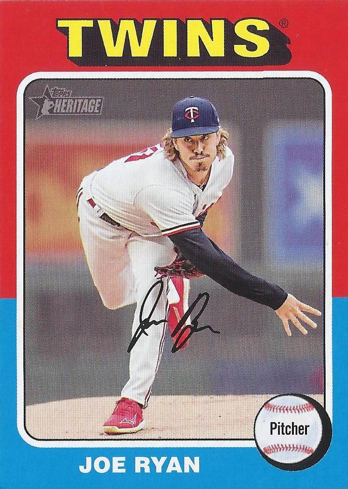#246 Joe Ryan - Minnesota Twins - 2024 Topps Heritage Baseball