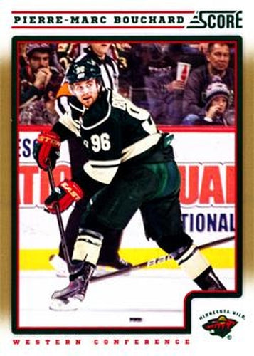 #246 Pierre-Marc Bouchard - Minnesota Wild - 2012-13 Score - Gold Rush Hockey
