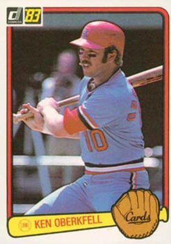 #246 Ken Oberkfell - St. Louis Cardinals - 1983 Donruss Baseball