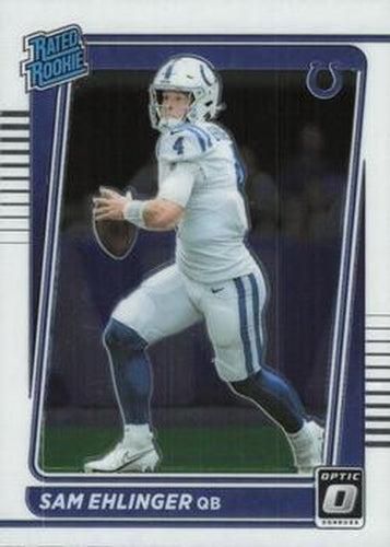 #246 Sam Ehlinger - Indianapolis Colts - 2021 Donruss Optic Football