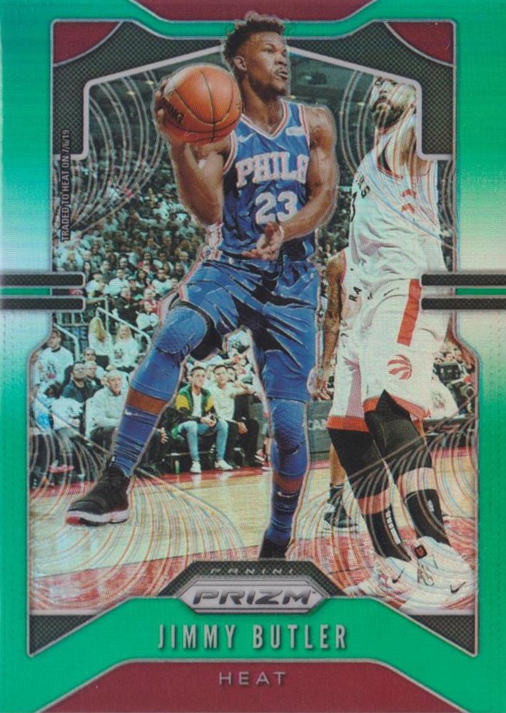#246 Jimmy Butler - Miami Heat - 2019-20 Panini Prizm - Prizms Green Basketball
