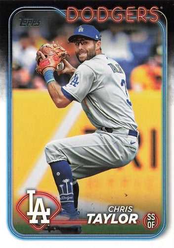 #246 Chris Taylor - Los Angeles Dodgers - 2024 Topps Baseball