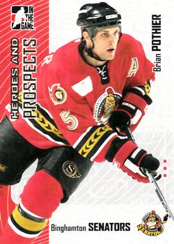 #247 Brian Pothier - Binghamton Senators - 2005-06 In The Game Heroes and Prospects Hockey