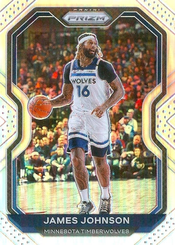 #247 James Johnson - Minnesota Timberwolves - 2020-21 Panini Prizm - Silver Prizms Basketball