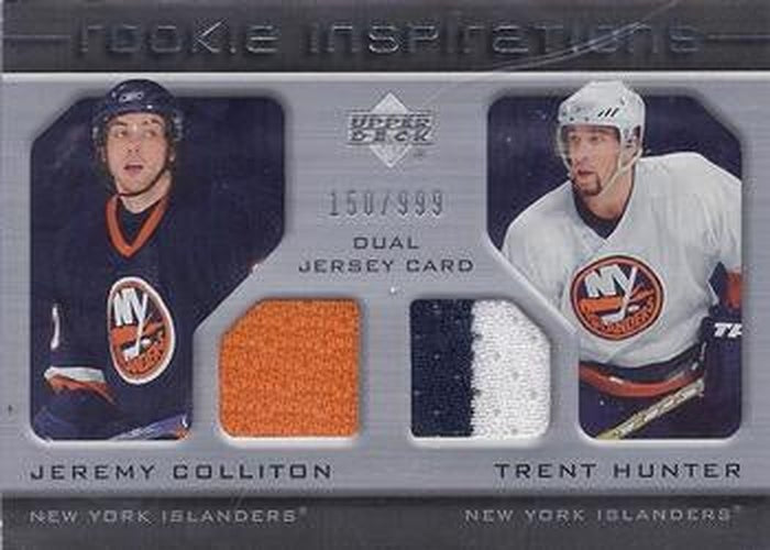 #247 Jeremy Colliton / Trent Hunter - New York Islanders - 2005-06 Upper Deck Rookie Update Hockey