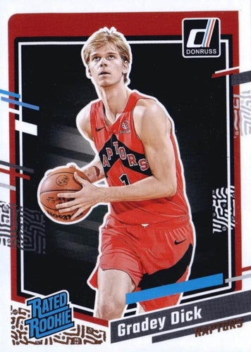 #247 Gradey Dick - Toronto Raptors - 2023-24 Donruss Basketball