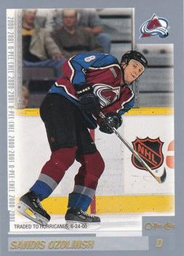 #247 Sandis Ozolinsh - Carolina Hurricanes - 2000-01 O-Pee-Chee Hockey
