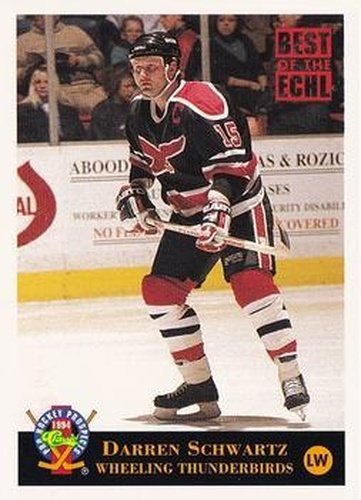 #247 Darren Schwartz - Wheeling Thunderbirds - 1994 Classic Pro Hockey Prospects Hockey