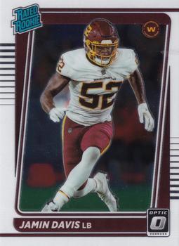 #247 Jamin Davis - Washington Football Team - 2021 Donruss Optic Football