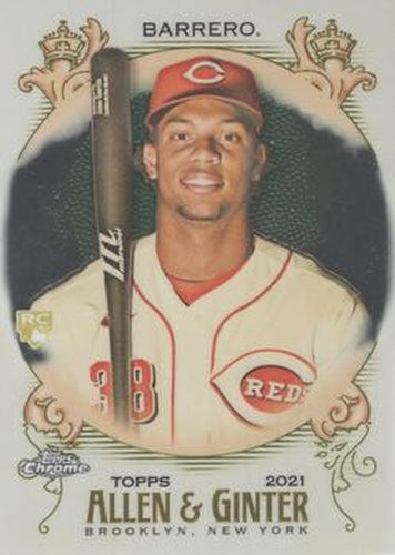 #247 Jose Barrero - Cincinnati Reds - 2021 Topps Allen & Ginter Chrome Baseball