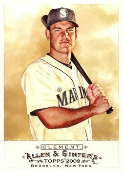 #247 Jeff Clement - Seattle Mariners - 2009 Topps Allen & Ginter Baseball