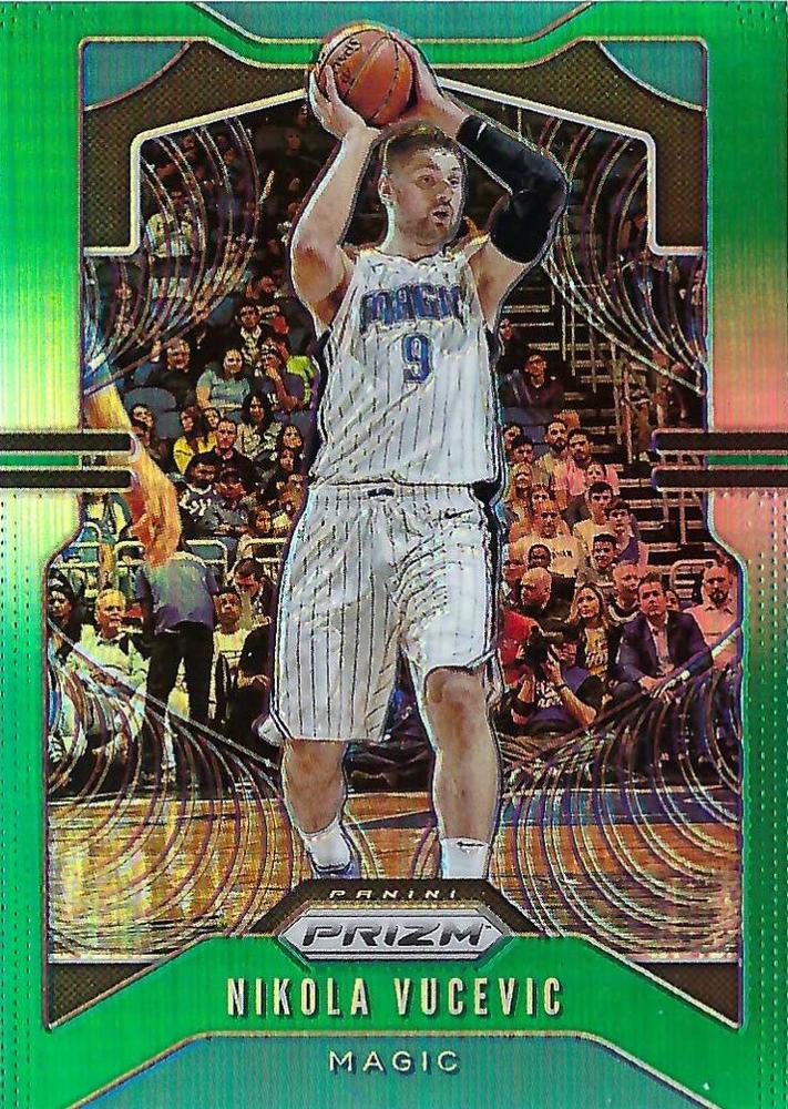 #247 Nikola Vucevic - Orlando Magic - 2019-20 Panini Prizm - Prizms Green Basketball