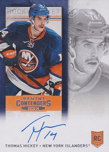 #247b Thomas Hickey - New York Islanders - 2013-14 Panini Contenders Hockey