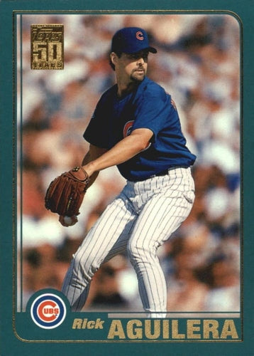 #248 Rick Aguilera - Chicago Cubs - 2001 Topps Baseball