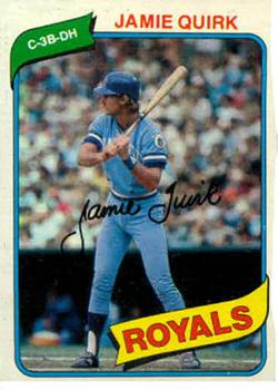 #248 Jamie Quirk - Kansas City Royals - 1980 Topps Baseball
