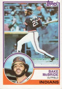 #248 Bake McBride - Cleveland Indians - 1983 Topps Baseball