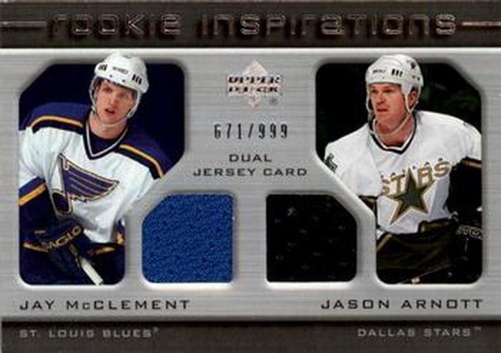 #248 Jay McClement / Jason Arnott - St. Louis Blues / Dallas Stars - 2005-06 Upper Deck Rookie Update Hockey