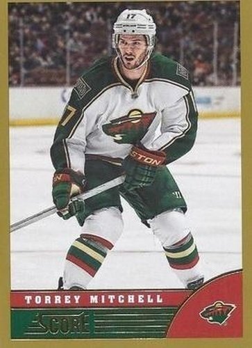 #249 Torrey Mitchell - Minnesota Wild - 2013-14 Score - Gold Hockey