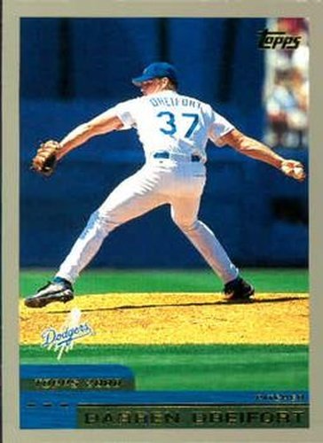 #249 Darren Dreifort - Los Angeles Dodgers - 2000 Topps Baseball