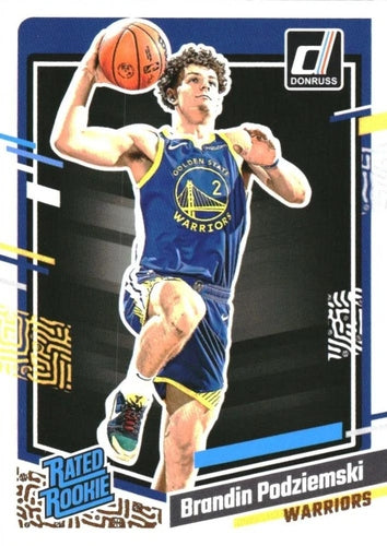 #249 Brandin Podziemski - Golden State Warriors - 2023-24 Donruss Basketball