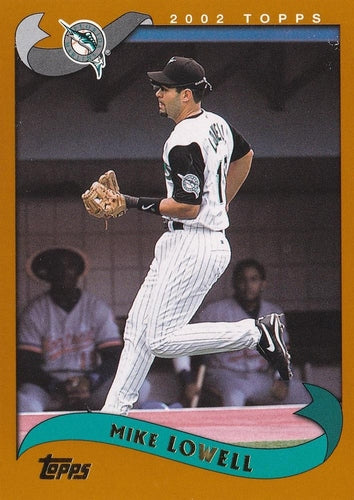 #249 Mike Lowell - Florida Marlins - 2002 Topps Baseball