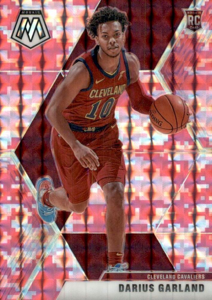 #249 Darius Garland - Cleveland Cavaliers - 2019-20 Panini Mosaic - Camo Pink Basketball