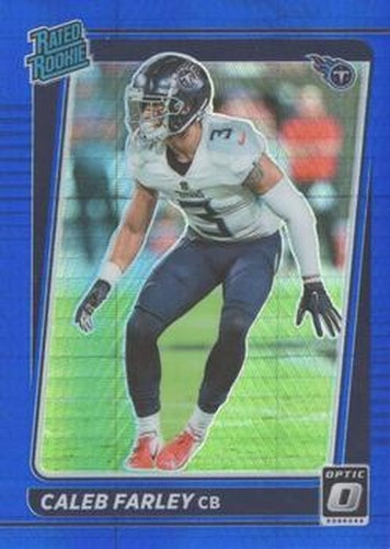 #249 Caleb Farley - Tennessee Titans - 2021 Donruss Optic - Blue Hyper Football