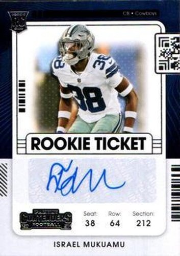 #249 Israel Mukuamu - Dallas Cowboys - 2021 Panini Contenders Football