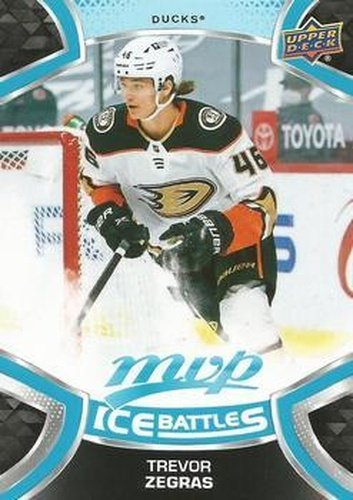 #249 Trevor Zegras - Anaheim Ducks - 2021-22 Upper Deck MVP - Ice Battles Hockey