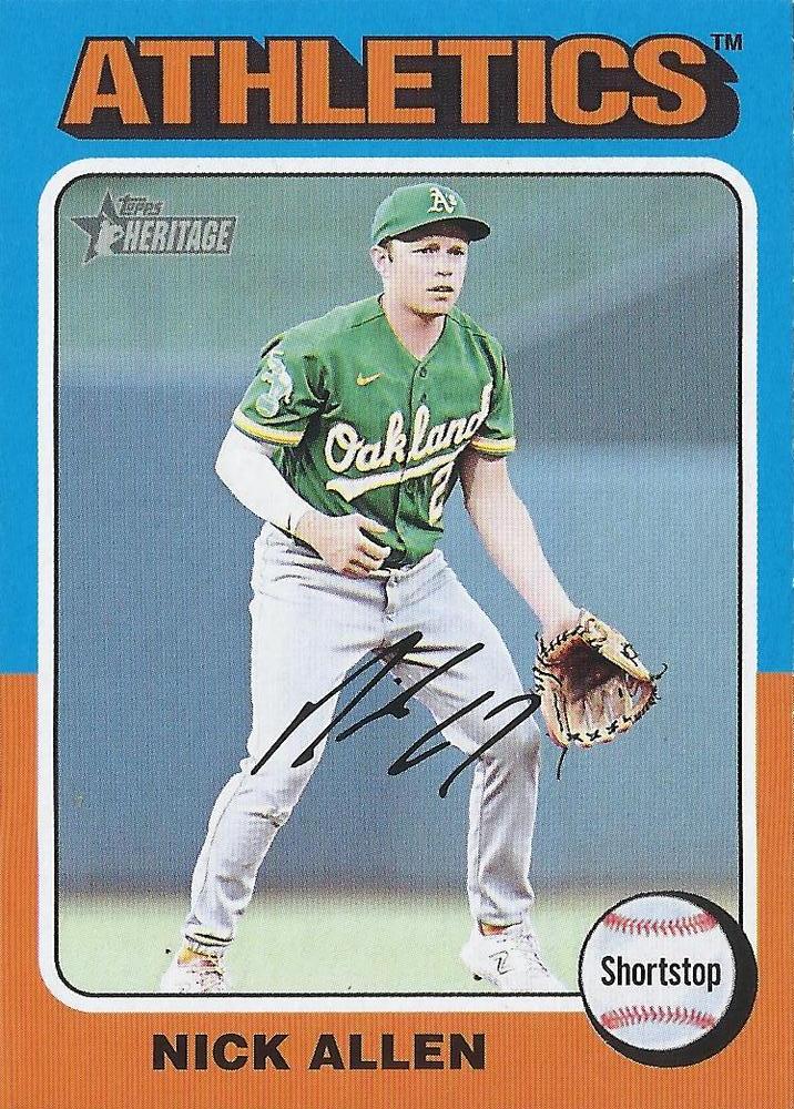 #249 Nick Allen - Oakland Athletics - 2024 Topps Heritage Baseball