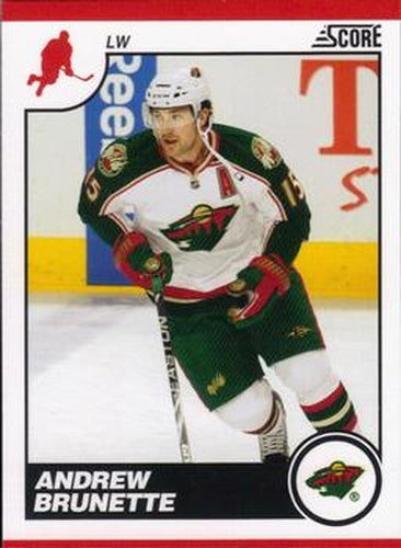 #249 Andrew Brunette - Minnesota Wild - 2010-11 Score Hockey