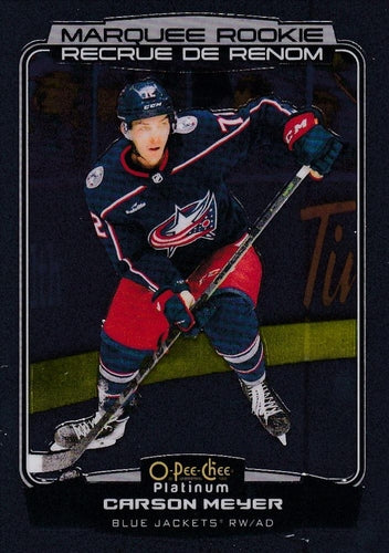 #249 Carson Meyer - Columbus Blue Jackets - 2022-23 O-Pee-Chee Platinum Hockey