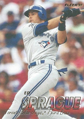 #249 Ed Sprague - Toronto Blue Jays - 1997 Fleer Baseball