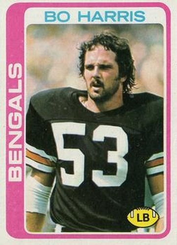 #249 Bo Harris - Cincinnati Bengals - 1978 Topps Football