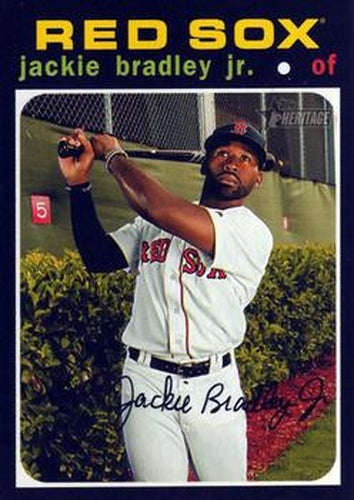 #249 Jackie Bradley Jr. - Boston Red Sox - 2020 Topps Heritage Baseball