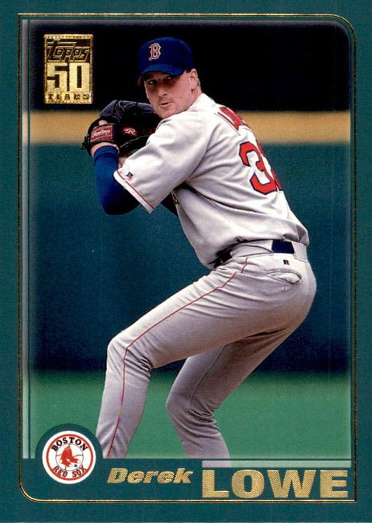 #24 Derek Lowe - Boston Red Sox - 2001 Topps Baseball