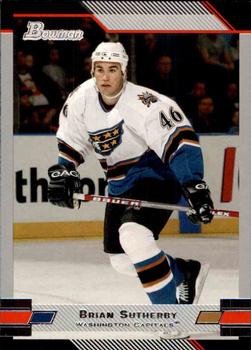 #24 Brian Sutherby - Washington Capitals - 2003-04 Bowman Draft Picks and Prospects Hockey