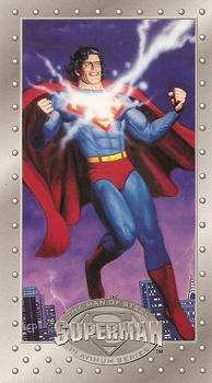 #24 Invulnerability! - 1994 SkyBox Superman Man of Steel Platinum Series