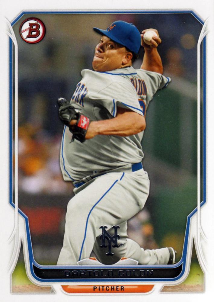#24 Bartolo Colon - New York Mets - 2014 Bowman Baseball