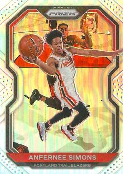 #24 Anfernee Simons - Portland Trail Blazers - 2020-21 Panini Prizm - Silver Prizms Basketball