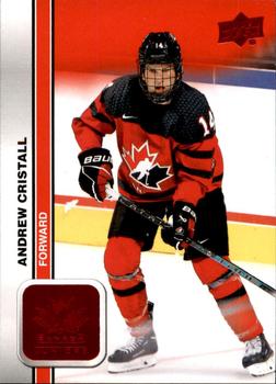 #24 Andrew Cristall - Canada - 2023 Upper Deck Team Canada Juniors - Red Foil Hockey