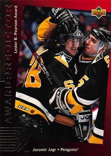 #C24 Jaromir Jagr - Pittsburgh Penguins - 1994-95 Upper Deck - Predictors Canadian Gold Exchange Hockey