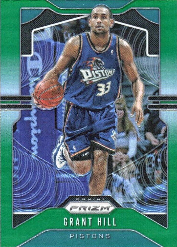 #24 Grant Hill - Detroit Pistons - 2019-20 Panini Prizm - Prizms Green Basketball