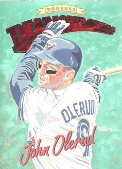 #DK-24 John Olerud - Toronto Blue Jays - 1994 Donruss - Diamond Kings Baseball