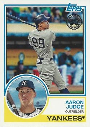 #83-24 Aaron Judge - New York Yankees - 2018 Topps - 1983 Topps Baseball 35th Anniversary Baseball