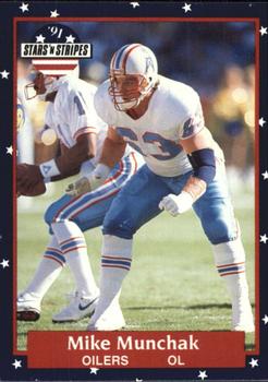 #24 Mike Munchak - Houston Oilers - 1991 Fleer Stars 'n Stripes Football