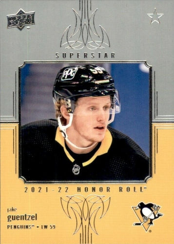 #HR-24 Jake Guentzel - Pittsburgh Penguins - 2021-22 Upper Deck - Honor Roll Hockey