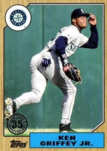 #87TBU-24 Ken Griffey Jr. - Seattle Mariners - 2022 Topps Update - 1987 Topps Baseball 35th Anniversary Baseball