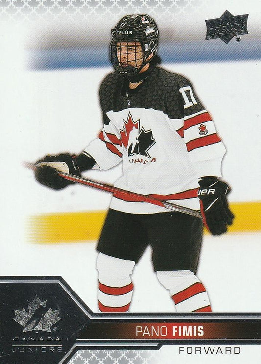 #24 Pano Fimis - Canada - 2022-23 Upper Deck Team Canada Juniors Hockey